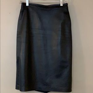 BCBG Max Azria Leather Skirt